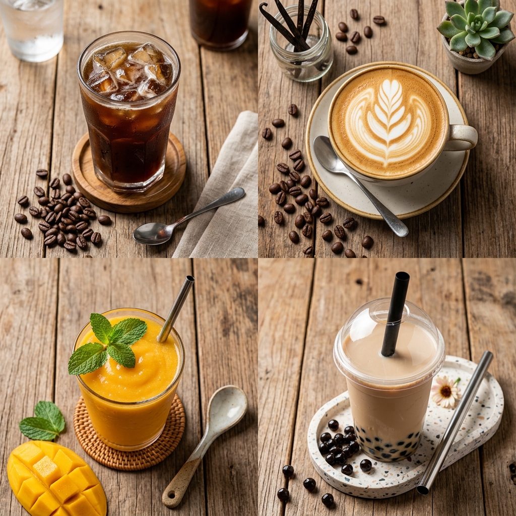 Cafe Drinks Grid